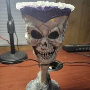 Crystallized skull chalice